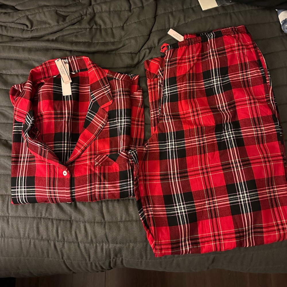 Victoria‘s Secret Red Plaid pajamas